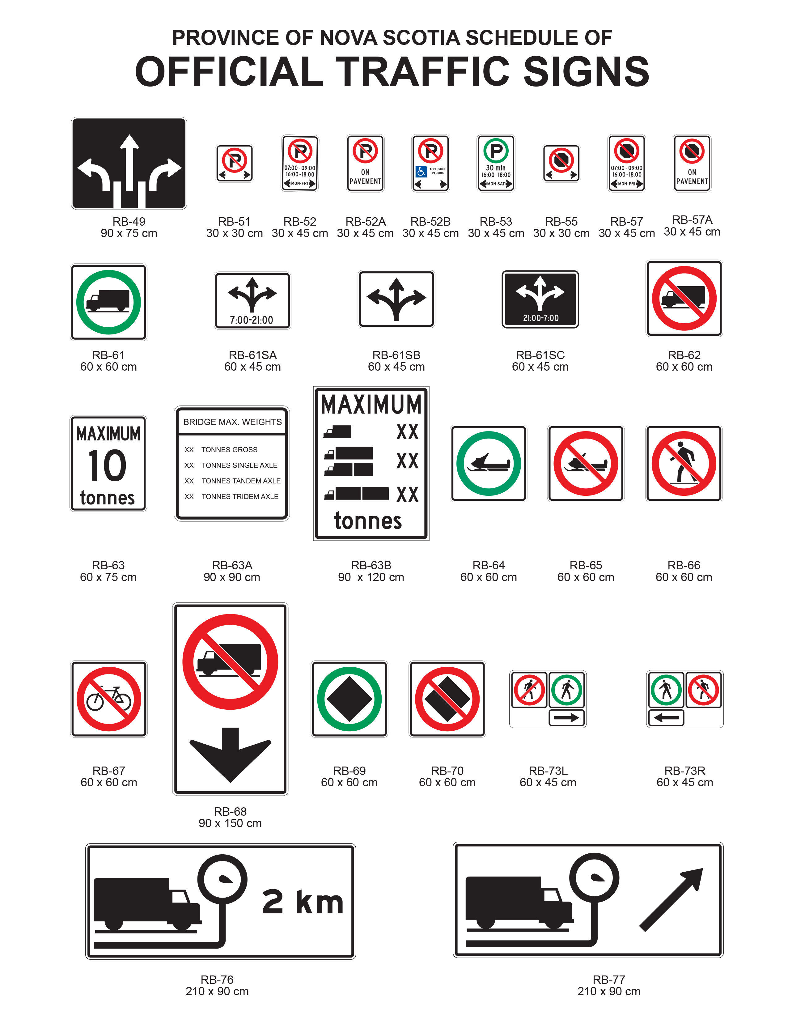 Official Traffice Signs page 3